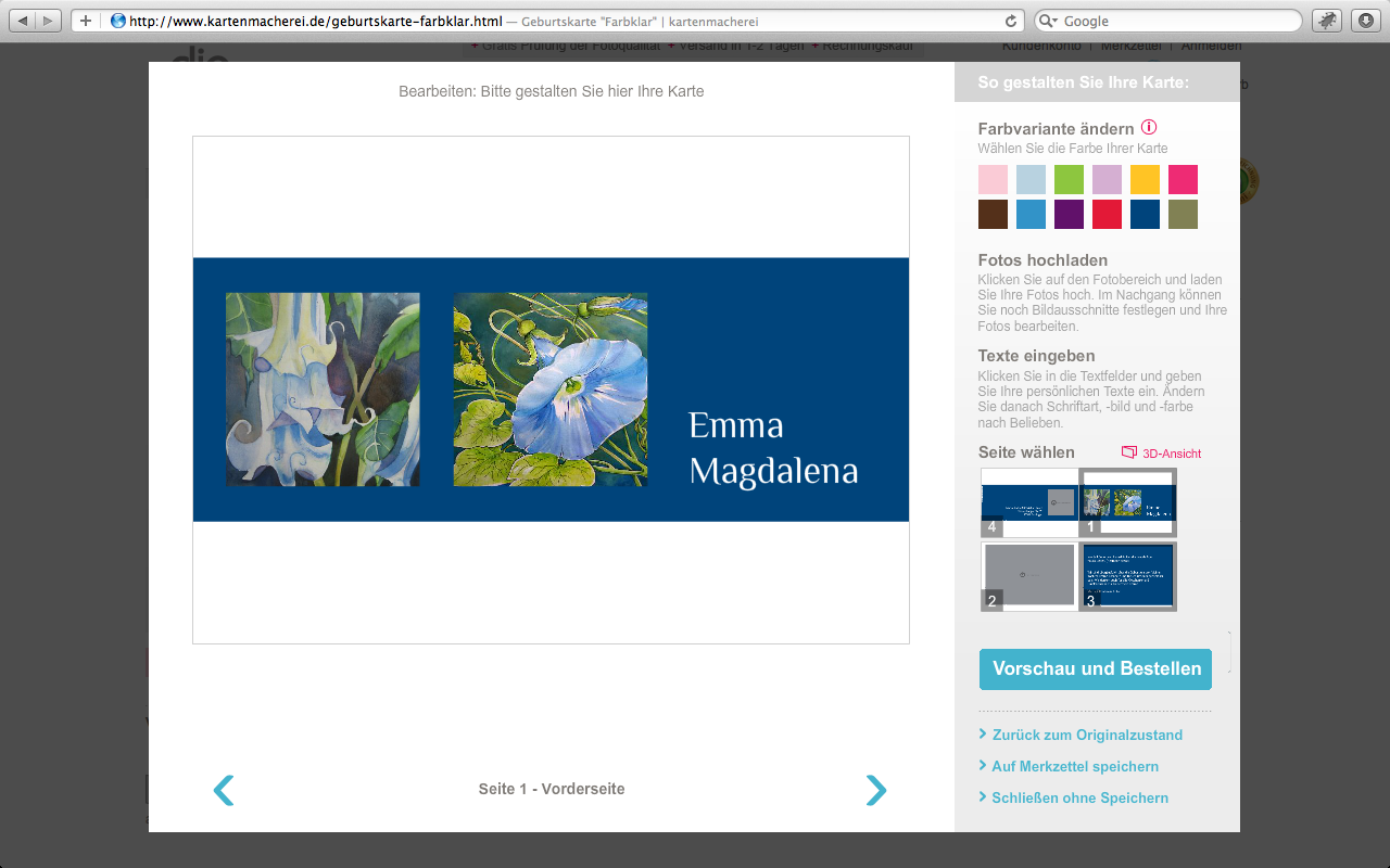 kartenmacherei | Configurator Database
