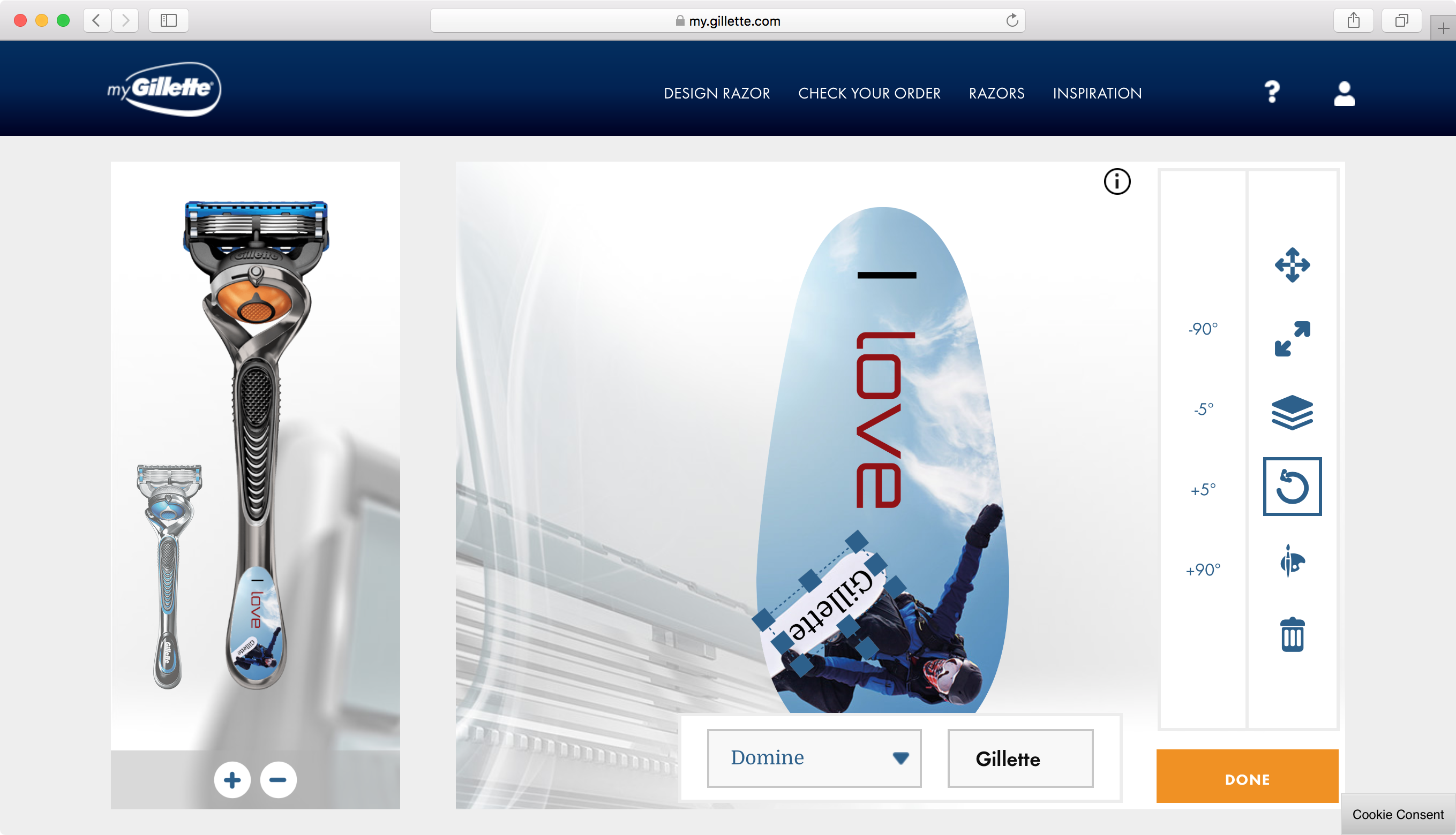 Gillette | Configurator Database
