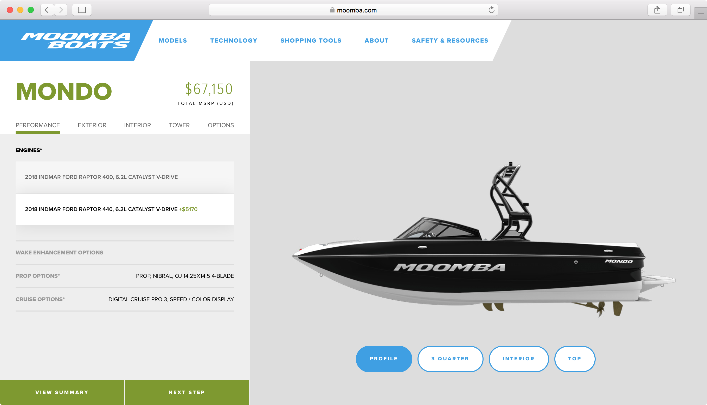 Moomba Configurator Database
