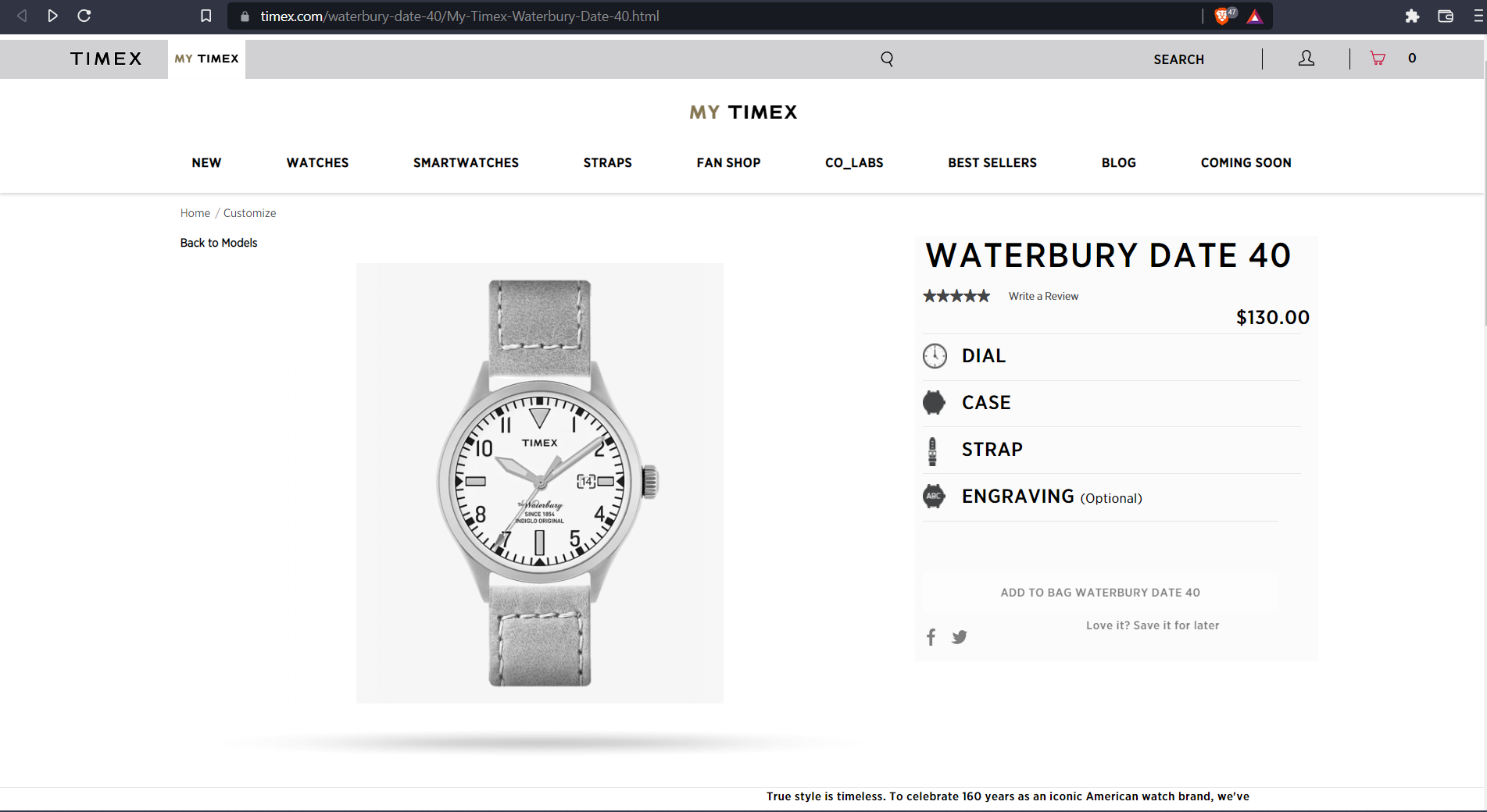 Timex Configurator Database