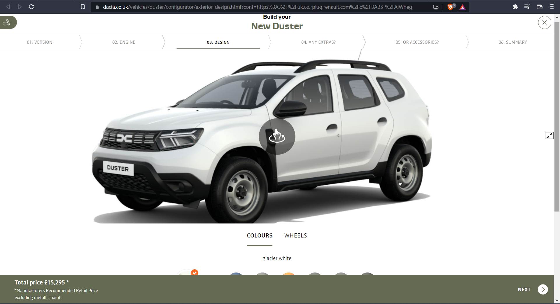 Dacia UK Configurator Database Dacia UK Configurator Database