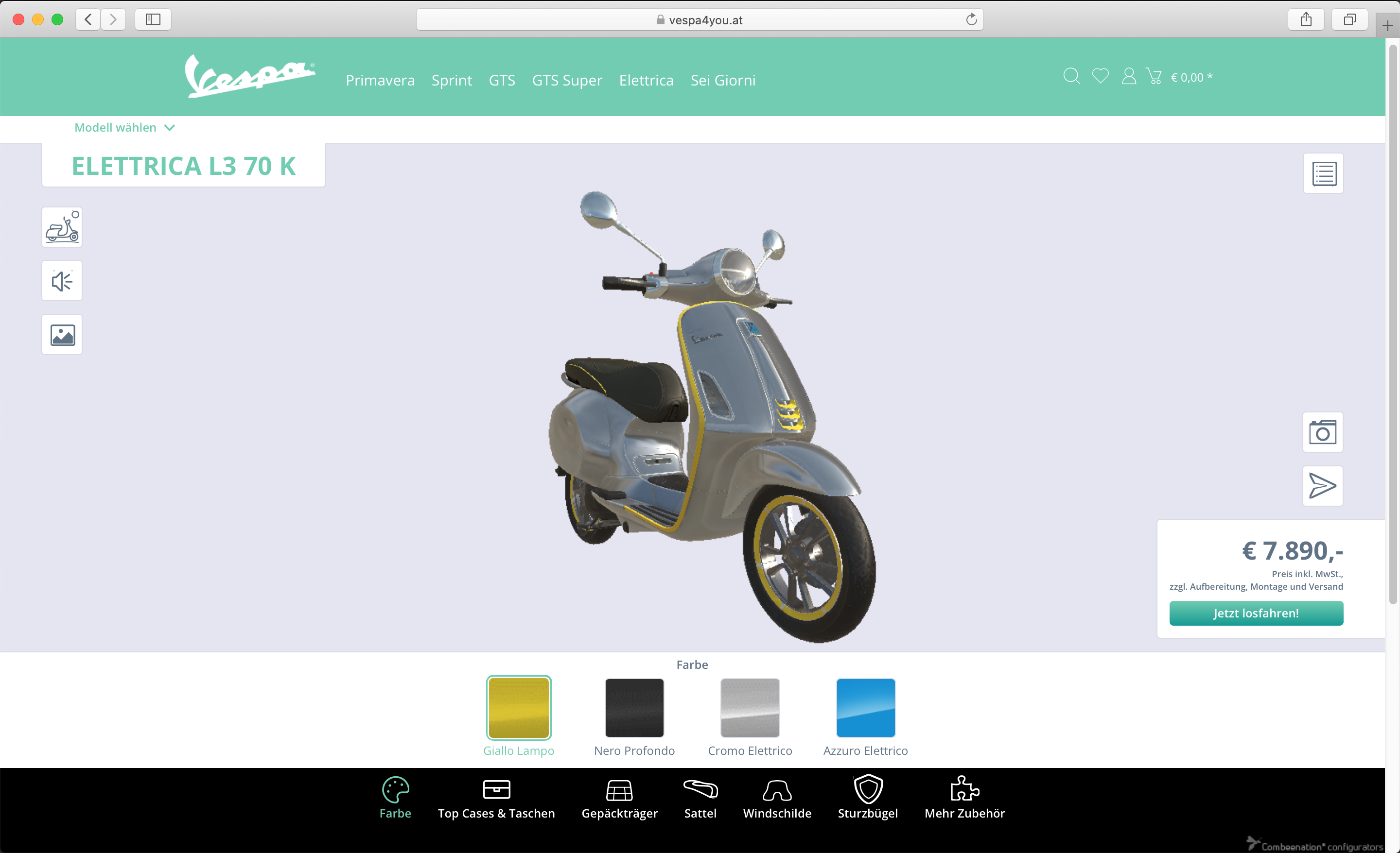 Vespa Configurator: Build Your Dream Ride Vespa Configurator: Build Your Dream Ride