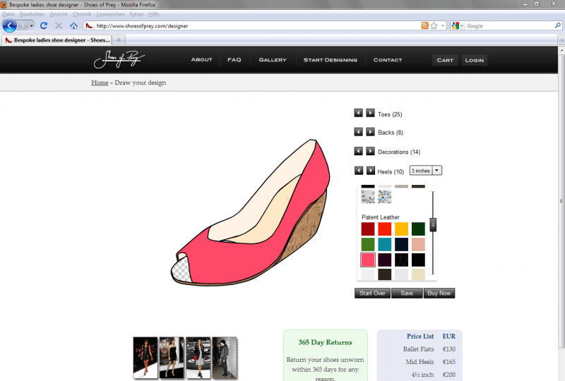 Shoes of Prey | Configurator Database