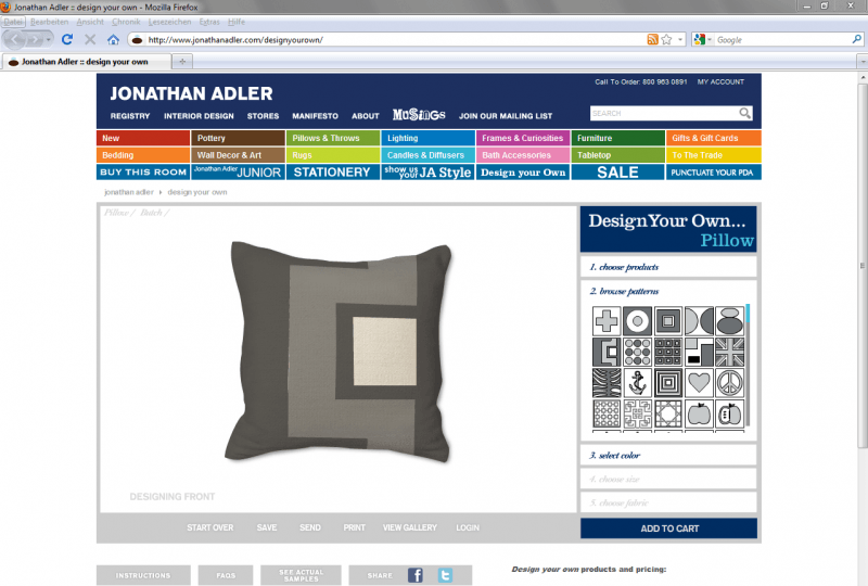 Jonathan Adler Configurator Database