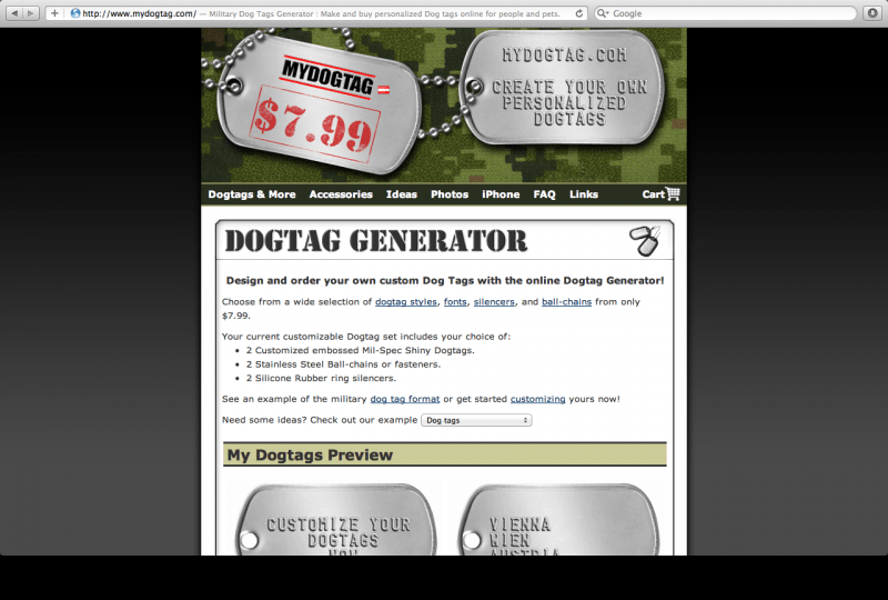 my dogtag configurator database