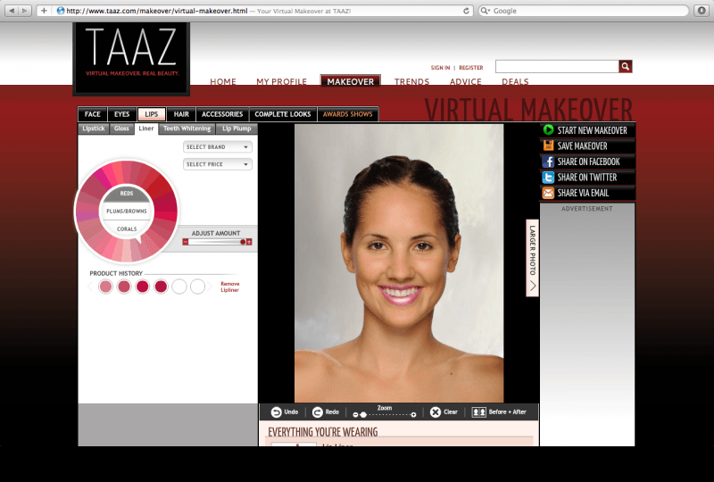 Www taaz com virtual makeover