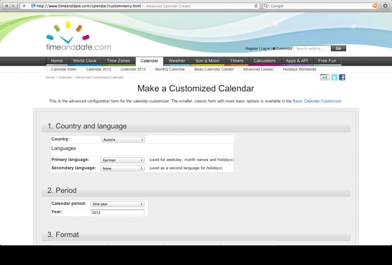 timeanddate com configurator database
