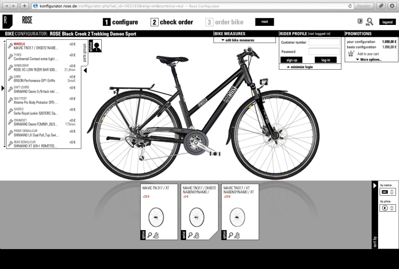 Rose Bikes Configurator Database