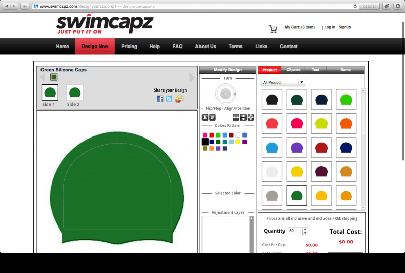 SwimCapz Configurator Database