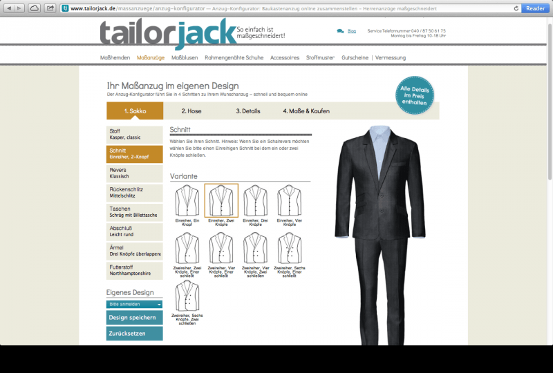 tailorjack | Configurator Database