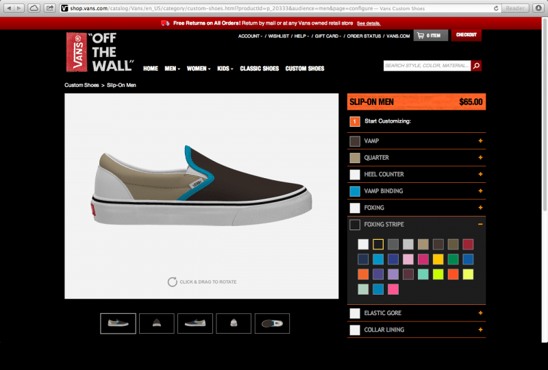 vans website