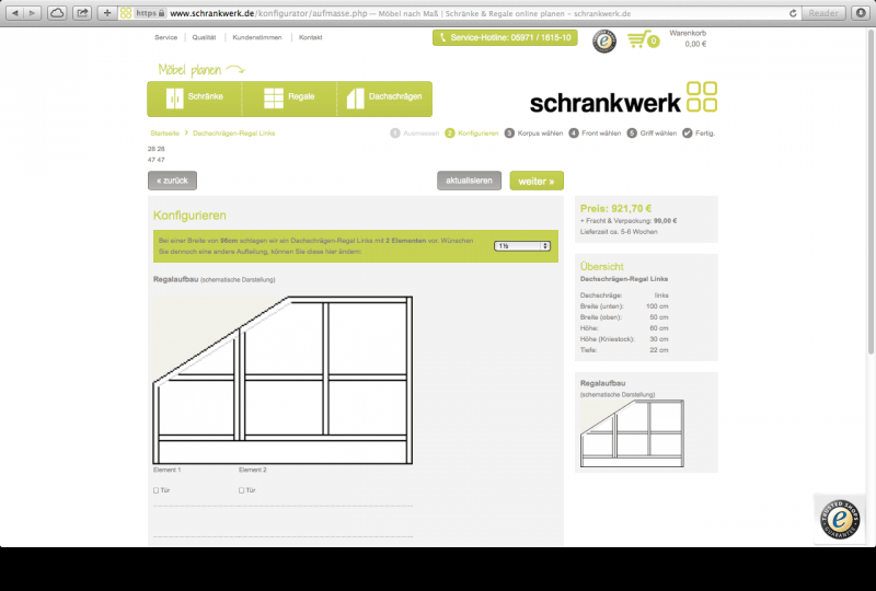 Schrankwerk Configurator Database