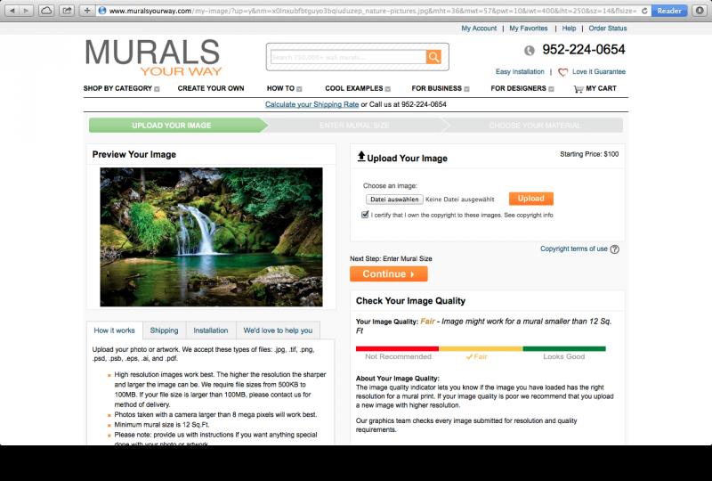 Murals Your Way Configurator Database