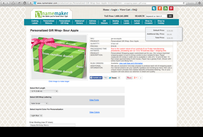 Name maker configurator database