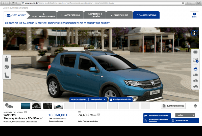 Dacia DE Configurator Database Dacia DE Configurator Database