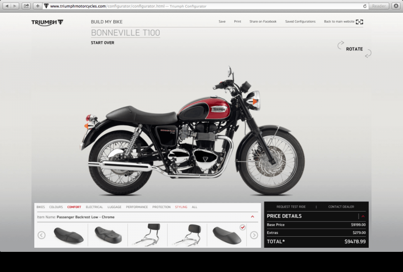 Triumph | Configurator Database