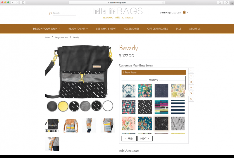 Better Life Bags | Configurator Database