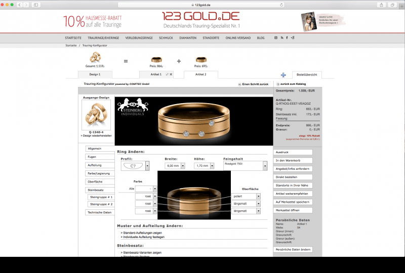 123gold de configurator database