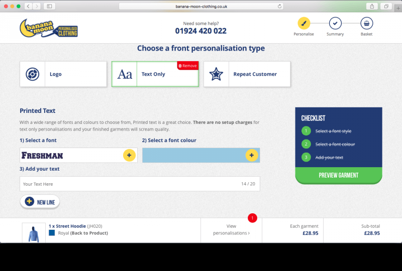 Banana Moon Configurator Database