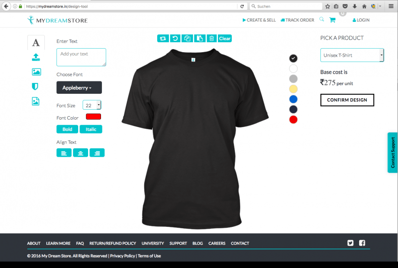 My Dream Store Configurator Database