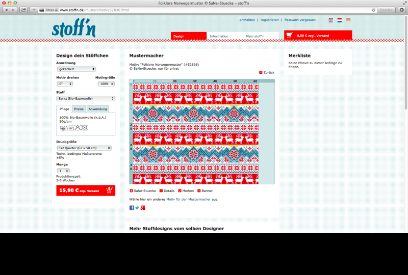 Stoff N Configurator Database