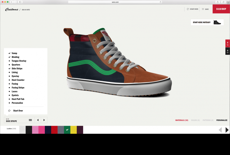 Vans | Configurator Database