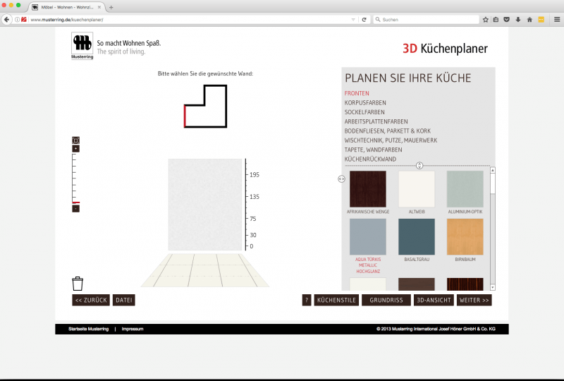 Musterring Configurator Database