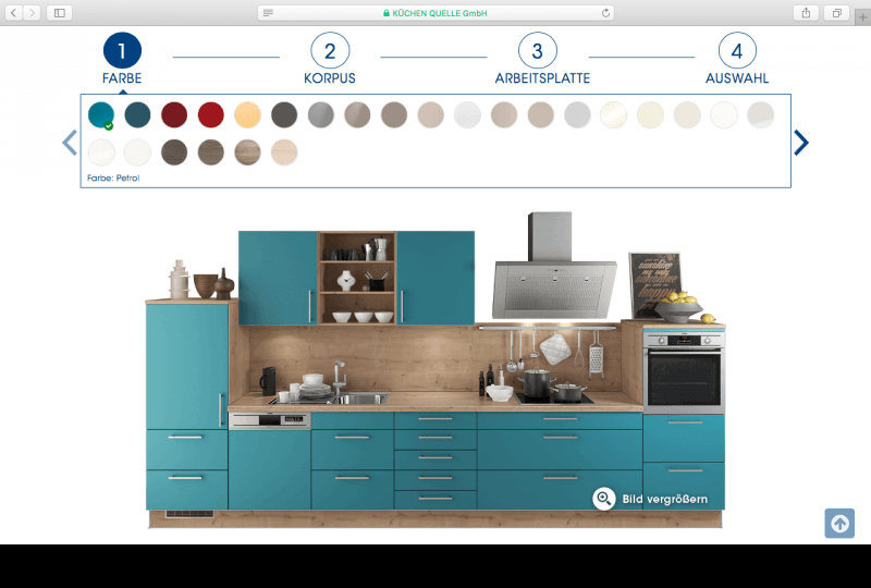 Kuchen Quelle Configurator Database