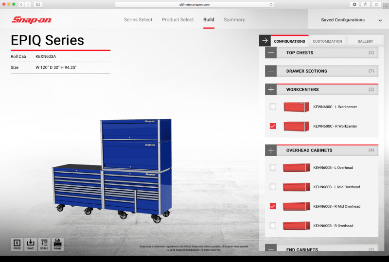 Snap on Configurator Database