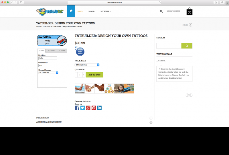 SafetyTat Configurator Database