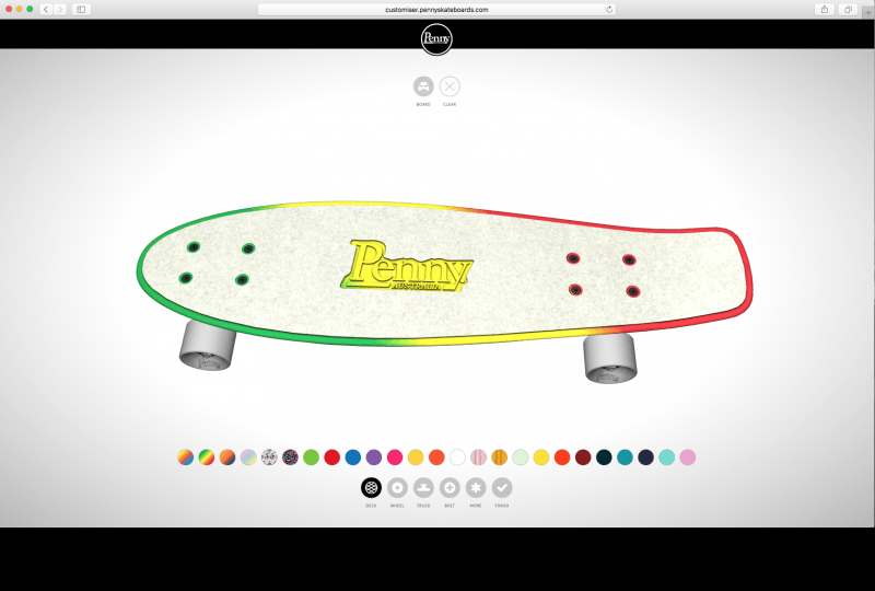 Penny Skateboards Configurator Database