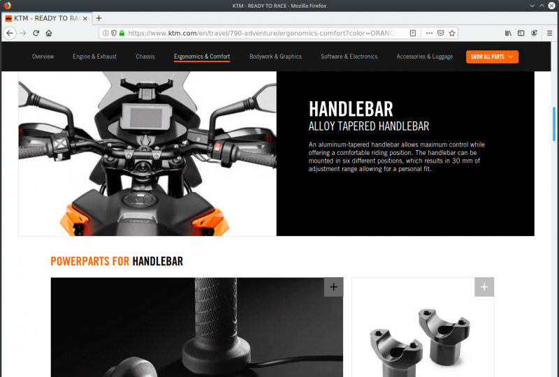 Ktm configurator shop
