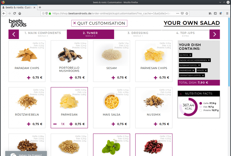 Beets and Roots Configurator Database
