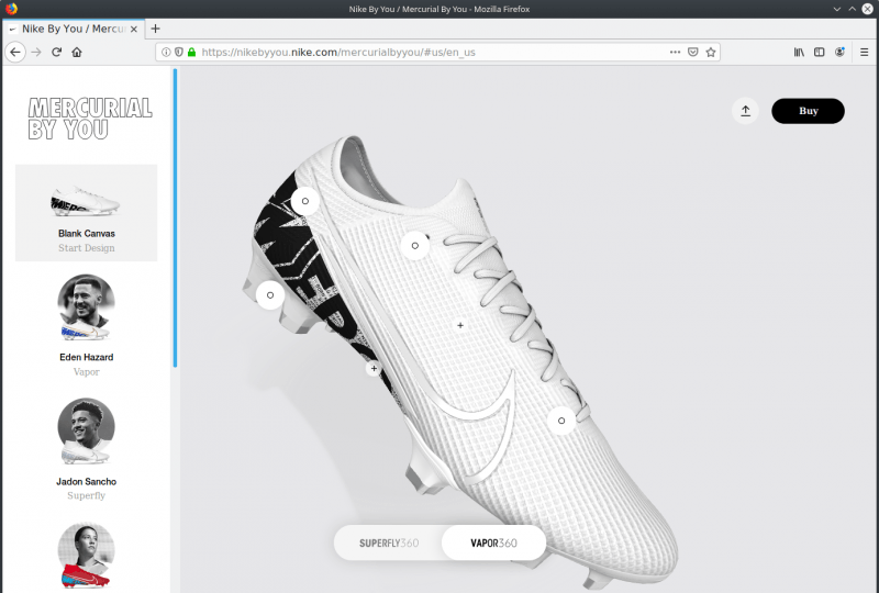 Bombero al menos Hacer la cama Nike | Configurator Database