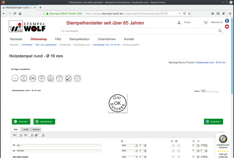 Stempel Wolf Configurator Database